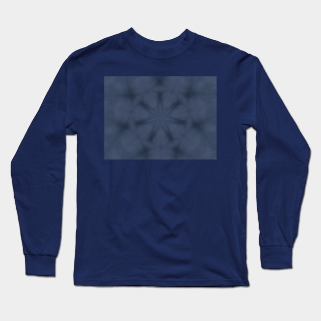 Mystical Blue Colored Starry night Pattern Long Sleeve T-Shirt by PlanetMonkey